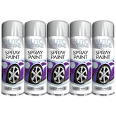 5X Auto Extreme Silver Wheel Spray Paint 250ml Spray Paint
